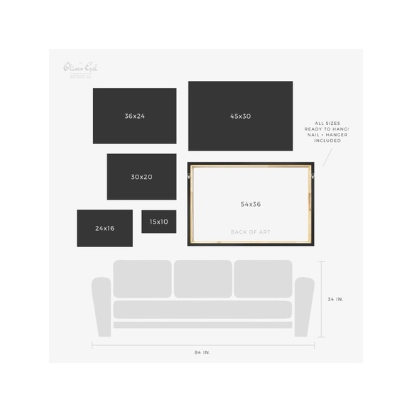 new Oliver Gal ❤︎ Silhouette of a Girl ❤︎ Signed Wrapped Canvas Art Wall Hanging - Picture 13 of 16